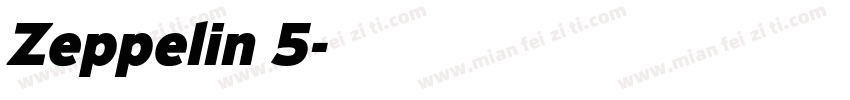 Zeppelin 5字体转换